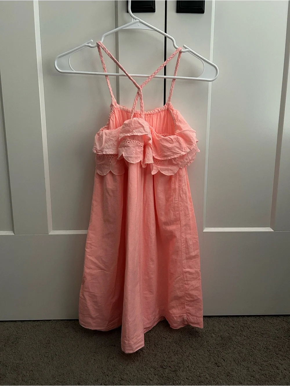 Girls' Pink Ruffle Sundress